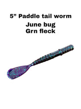 Load image into Gallery viewer, Custom 5” Paddle Tail Worm